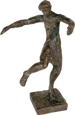 Bronzefigur In sich versunken von Roland Bischofberger