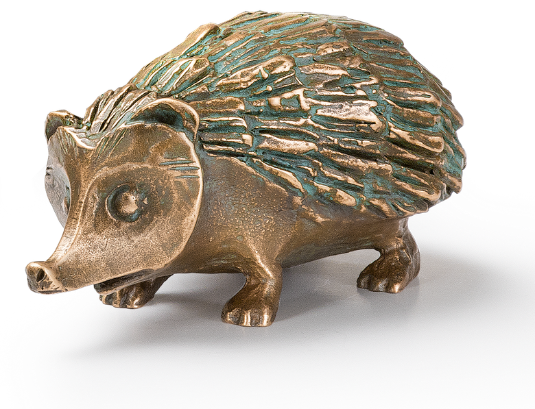 Bronzeskulptur Igel