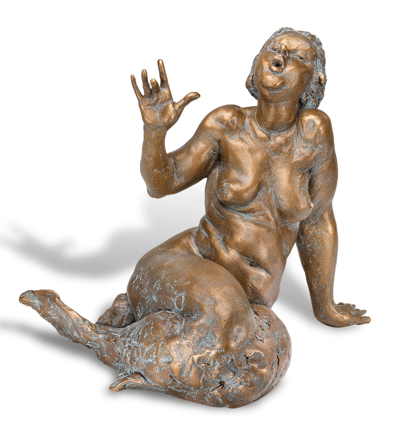 Bronzefigur »Ligeia« von Pawel Andryszewski