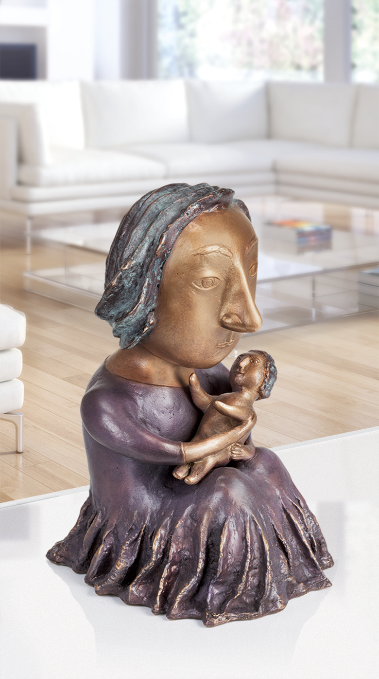 Bronzefigur »The Two« von Natalia Obada