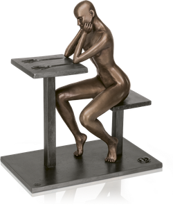 Bronzefigur Empreinte von Daniel Giraud
