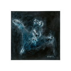 Bronzerelief »Attilas Frau« von Nikolaus-Otto Kruch