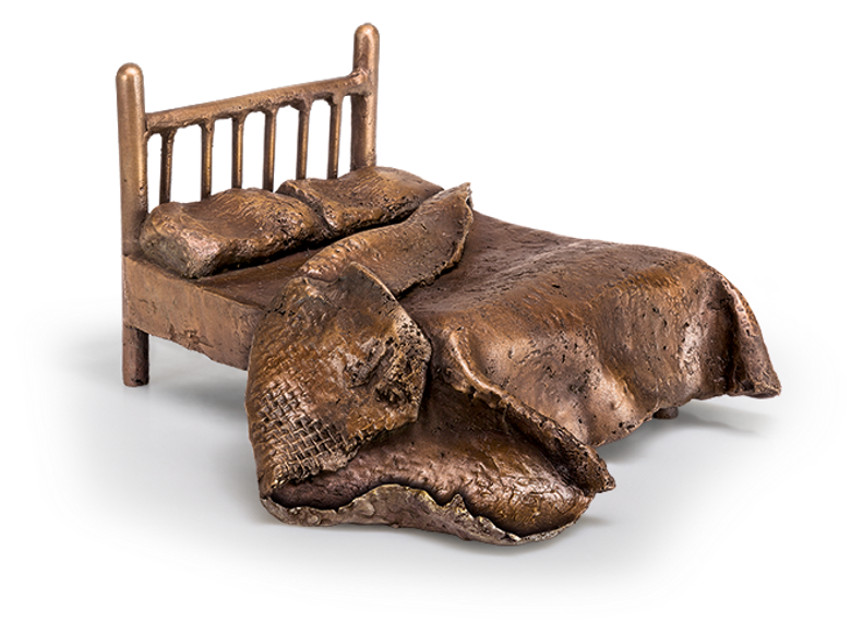 Bronzefigur Bed of yesterday von Newman-Maguire