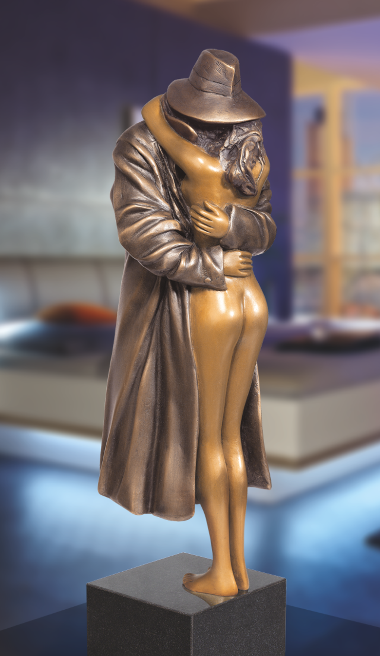 Bronzefigur The Kiss von Bruno Bruni