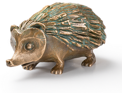 Bronzeskulptur Igel