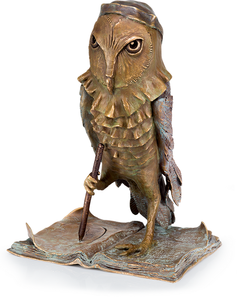 Bronzefigur Chouette Artiste von Boulloche