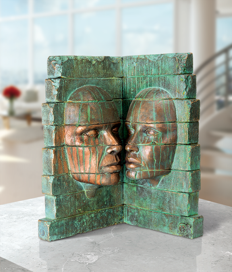 Bronzefigur Ruine von Giraud