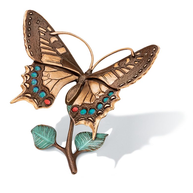 Bronzefigur «Schmetterling auf Zweig» aus dem Atelier Strassacker