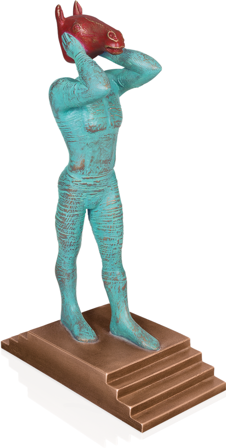 Bronzefigur Joker von Günther Stimpfl