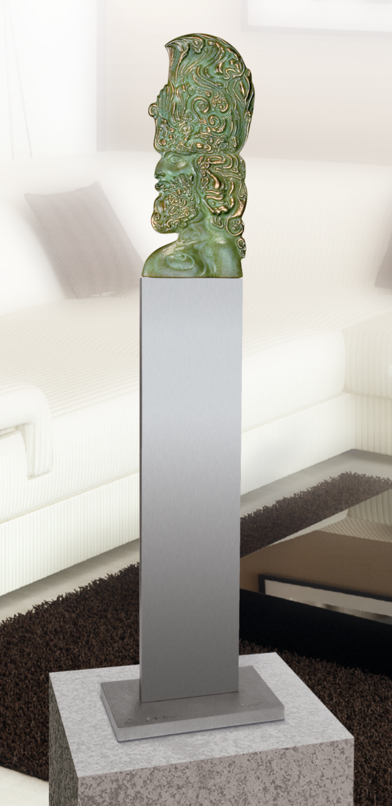 Bronzefigur Cherub, Tischvariante von Ernst Fuchs