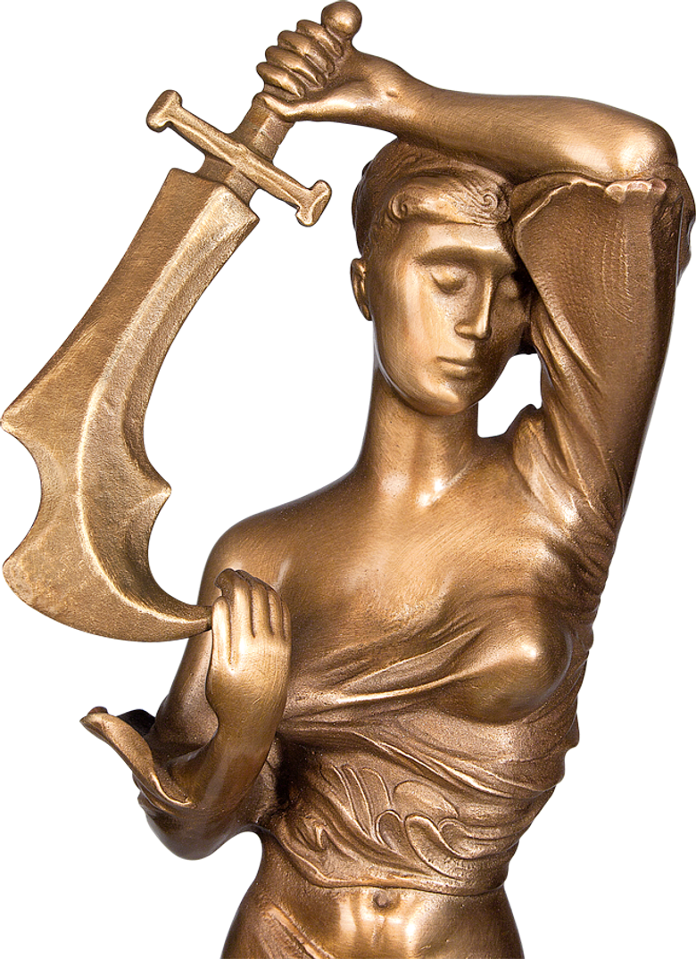 Bronzefigur Maria Prophetissa, hellbraun von Ernst Fuchs