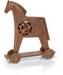 Bronzefigur Trojanisches Pferd von Heinz Rupp