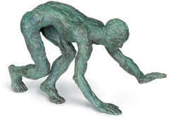 Bronzefigur Humanimal von Gudrun Steen-Andersen