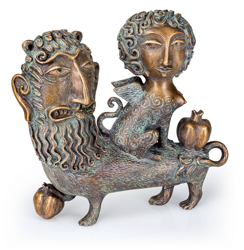 Bronzefigur Enigma eterna von Elya Yalonetski