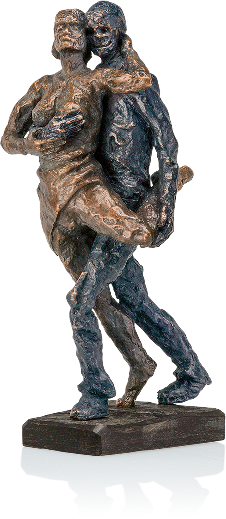 Bronzeskulptur-Tangopaar-Sommer