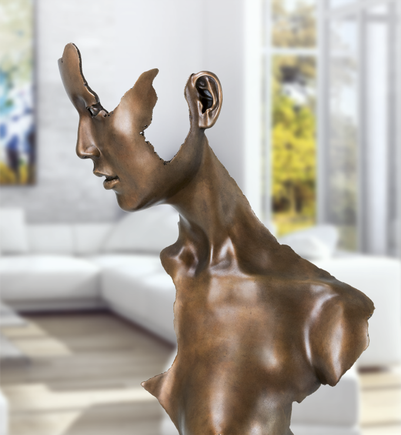 Bronzefigur Fragmented Girl von Jamie Salmon