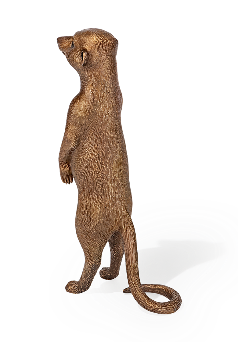 Bronzefigur «Erdmännchenjunges» aus dem Atelier Strassacker