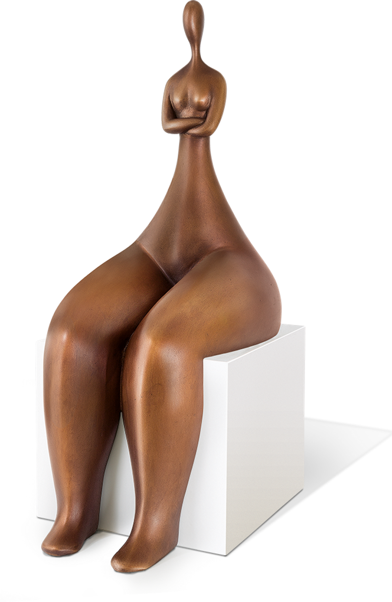 Bronzefigur Adagio von Marie-Madeleine Gautier