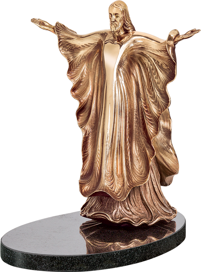 Bronzefigur Christkönig von Ernst Fuchs