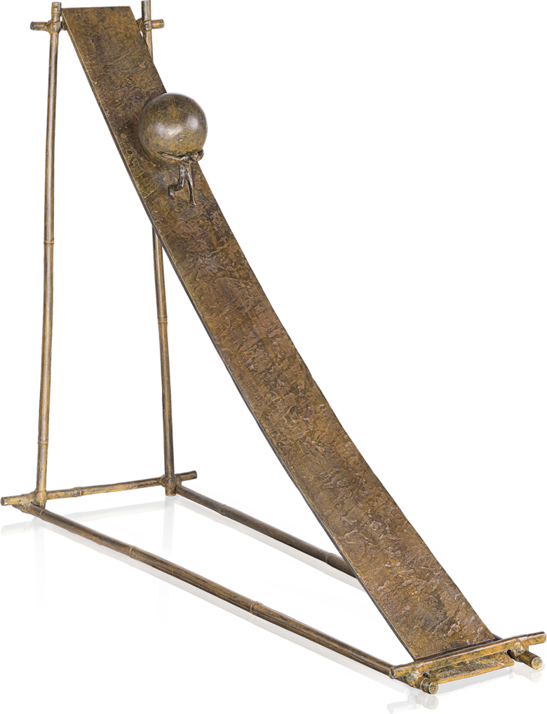 Bronzefigur Toboggan von Michel Favre