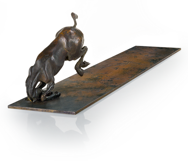 Bronzefigur Zeit zur Wende von Woytek