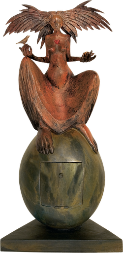 Bronzefigur The great egg von Fidelma Massey