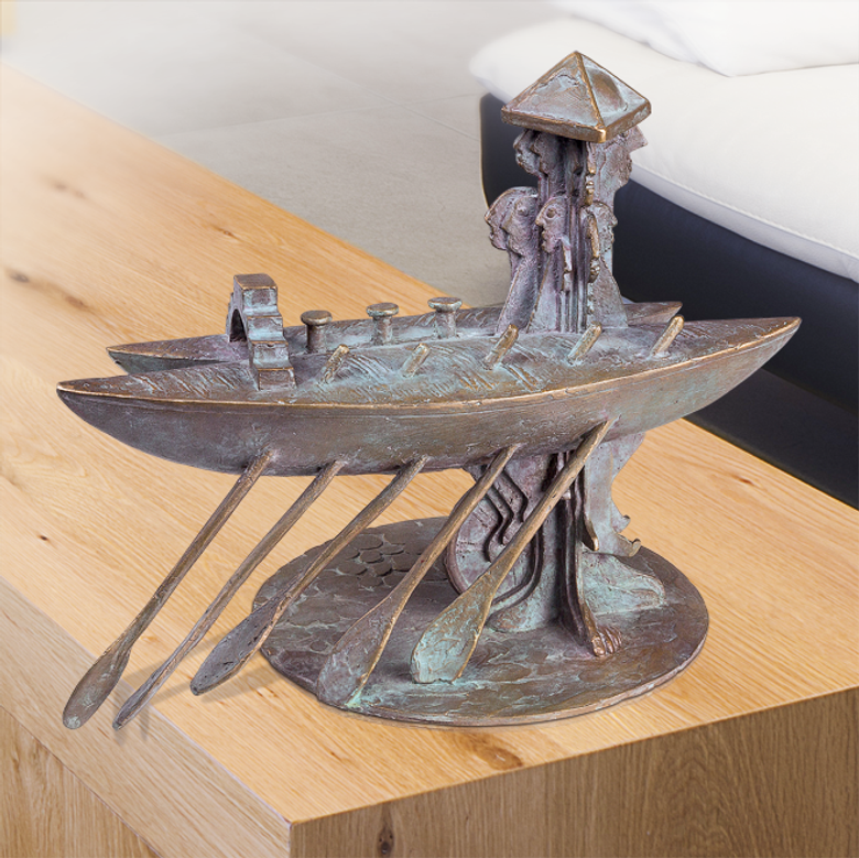 Bronzefigur Sightseeing von Wolfgang Knorr