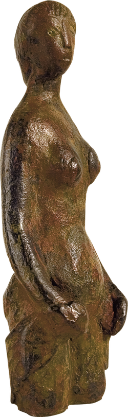 Bronzefigur Torso von Hermann Schwahn