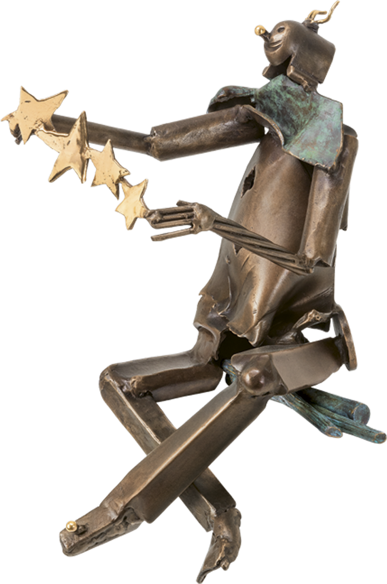 Bronzefigur Clown von Ulrich Barnickel