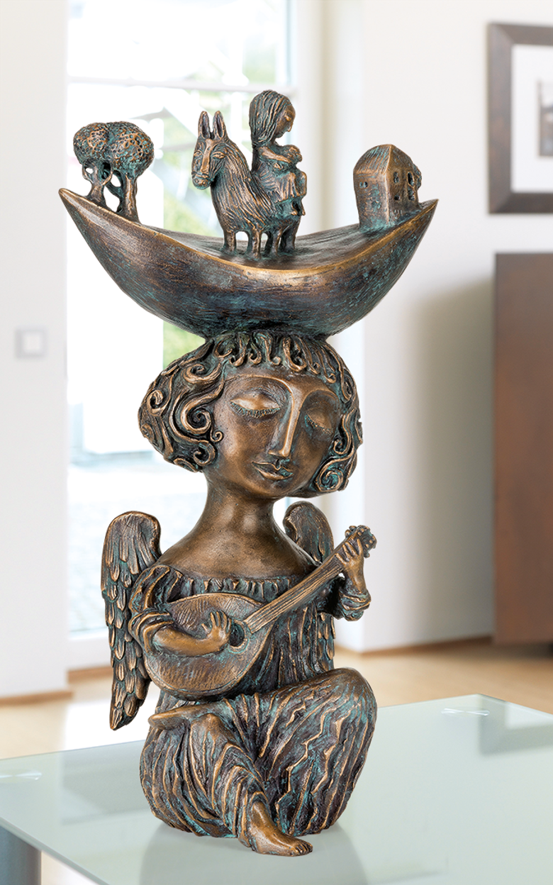 Bronzefigur Weihnachtslied von Yalonetski