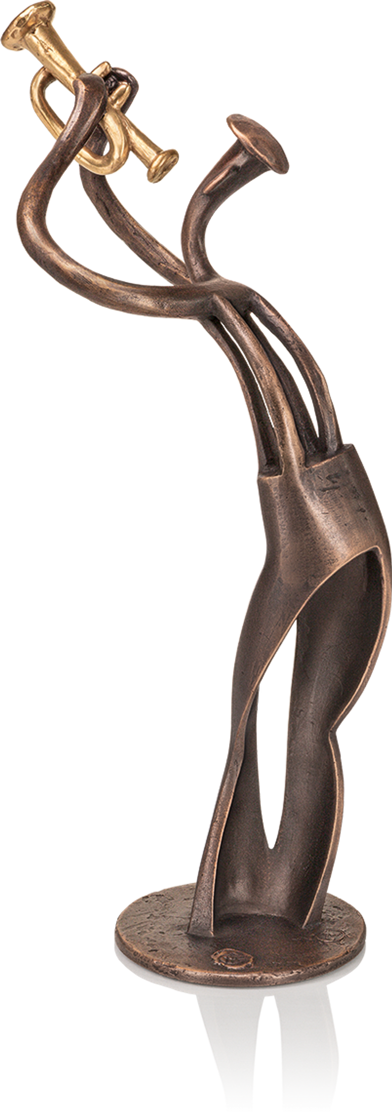 Bronzefigur »Trompetenspieler« von Kurtfritz Handel