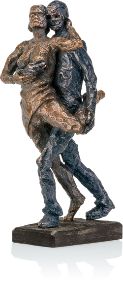 Bronzeskulptur-Tangopaar-Sommer
