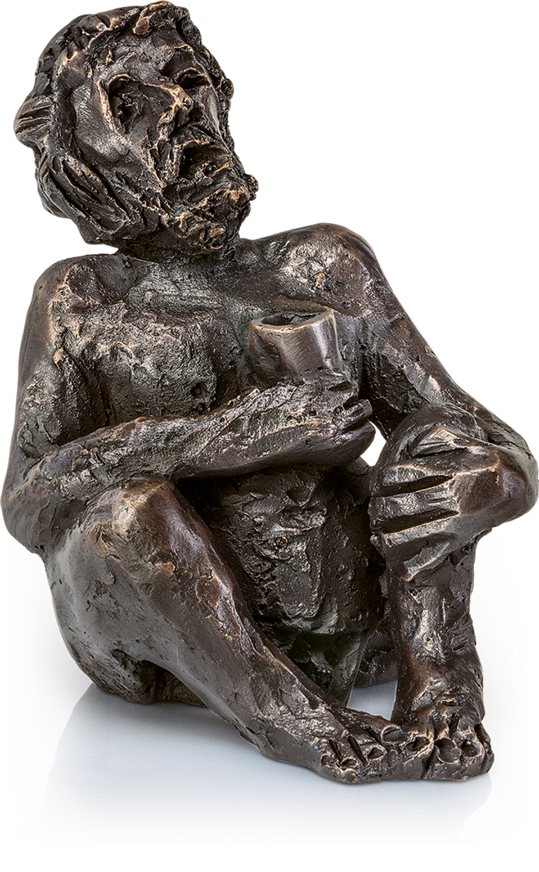 Bronzeskulptur-Bacchus