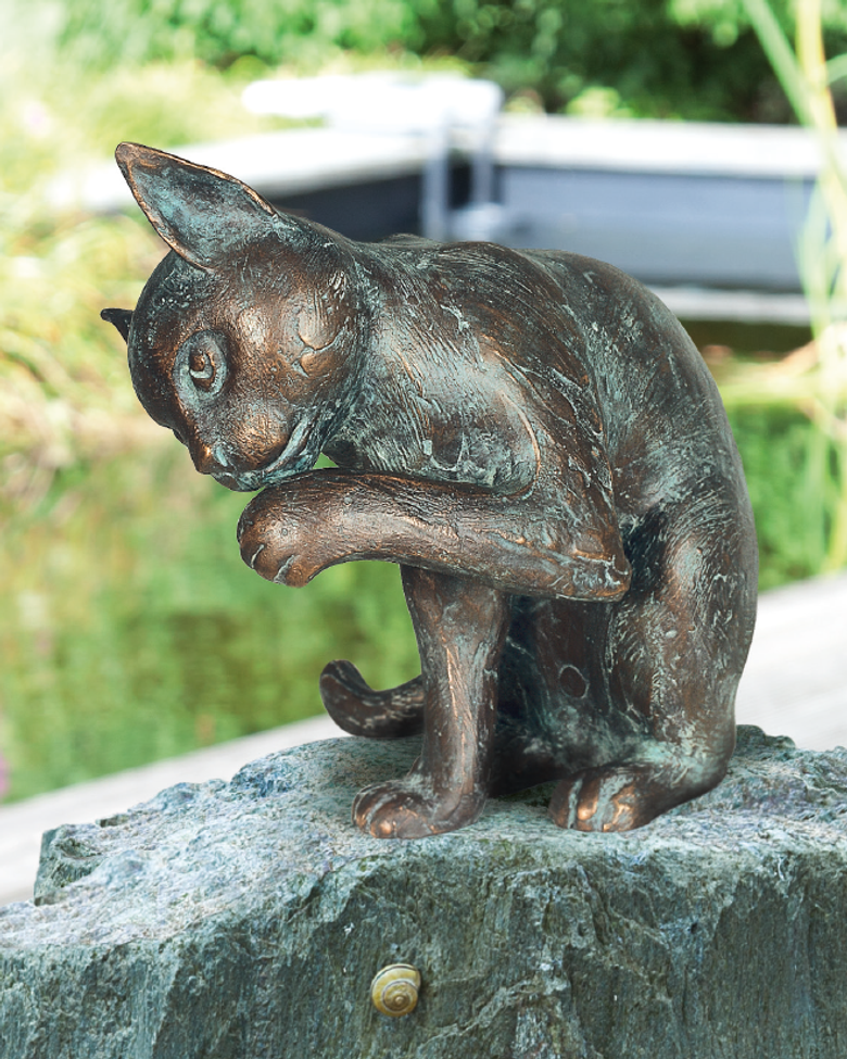 Bronzefigur Katze von Atelier Strassacker