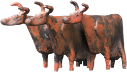 Bronzefigur Kühe von Hermann Schwahn