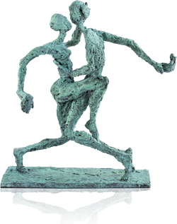 Bronzefigur «Gleichklang» von Helge Leiberg