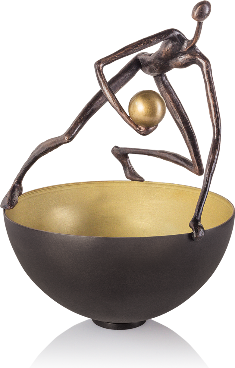 Bronzeskulptur-Schale