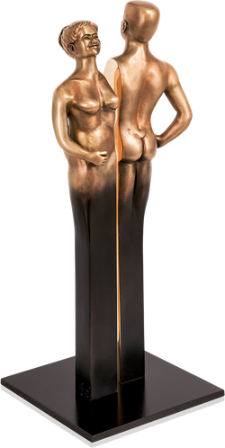 Bronzefigur Osmose von Annie Jungers