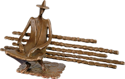 Bronzefigur Einsamer von Kurtfritz Handel