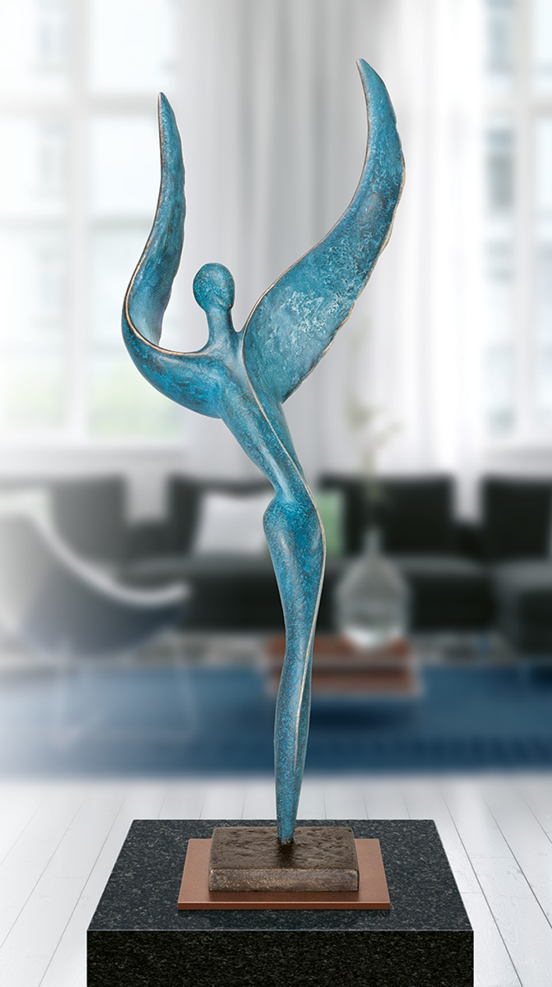 Bronzefigur »Cosmic Dancer VI« von Andrea Kraft