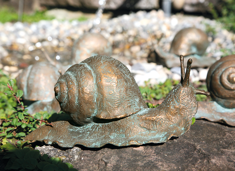 Bronzefigur Schnecke von Atelier Strassacker