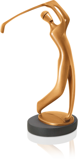 Bronzefigur Golfer von Torsten Mücke