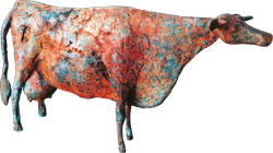 Bronzefigur Kuh von Hermann Schwahn