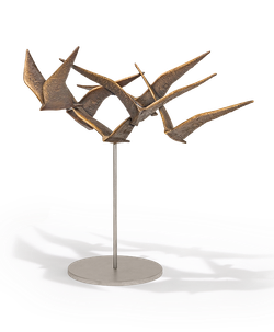 Bronzefigur «Vogelschwarm» aus dem Atelier Strassacker