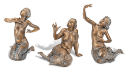 Bronzefigur-Set »3 Sirenen« von Pawel Andryszewski