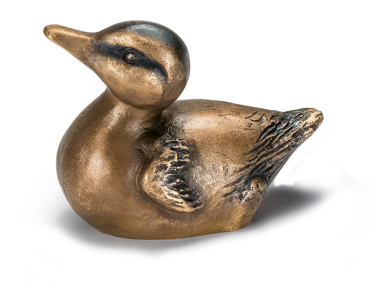 Bronzeskulptur Küken