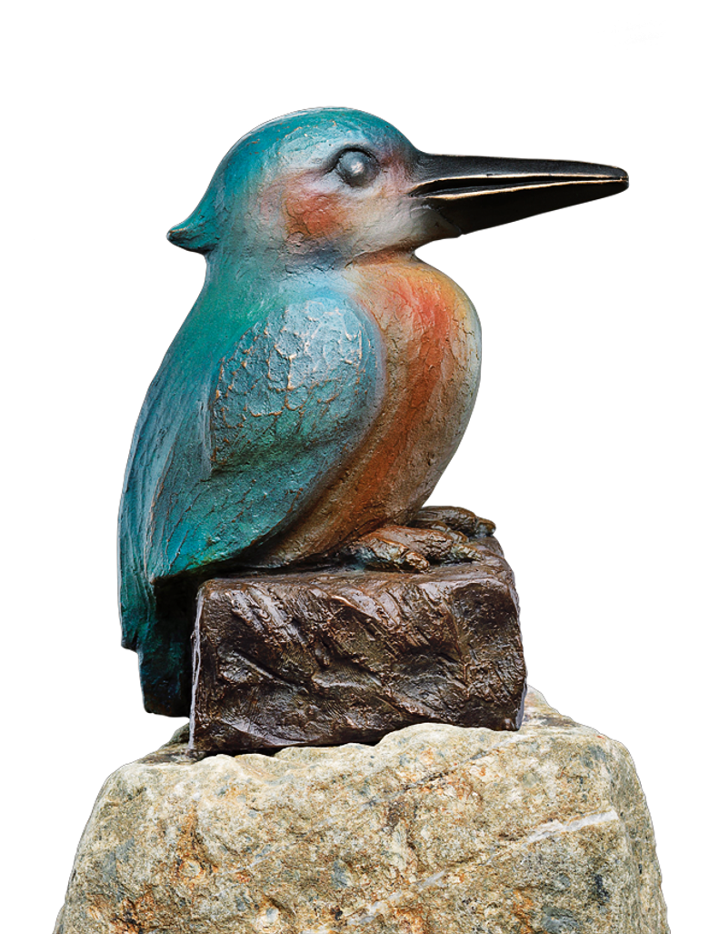 Bronzefigur Eisvogel von Atelier Strassacker
