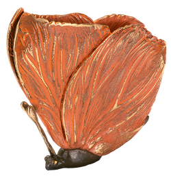 Bronzeskulptur Schmetterling
