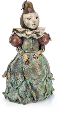 Bronzefigur La Menine Fruitée von Agnès Boulloche