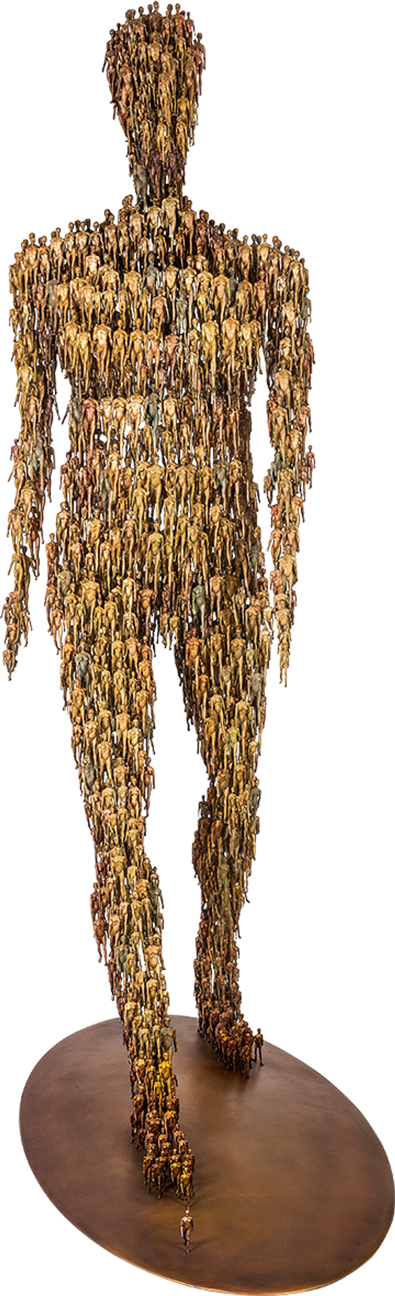 Bronzefigur Going von Michal Trpák